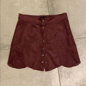 american eagle button down skirt
